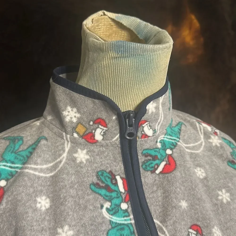 OshKosh B'gosh Gray Dinosaur Fleece Pullover